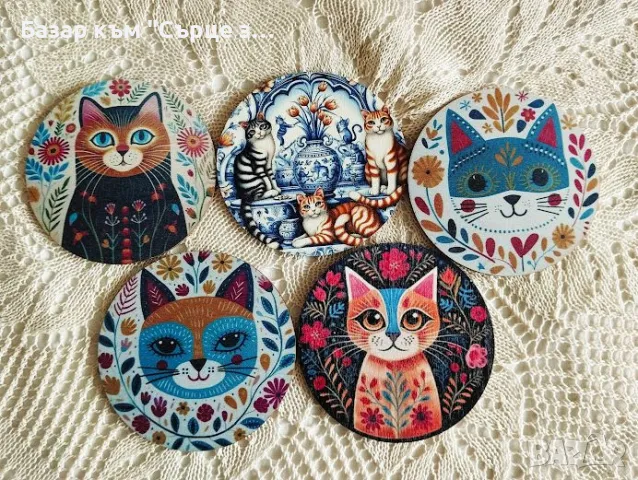 Ръчно рисувани чаши, подложки, снимка 14 - Други - 21980542