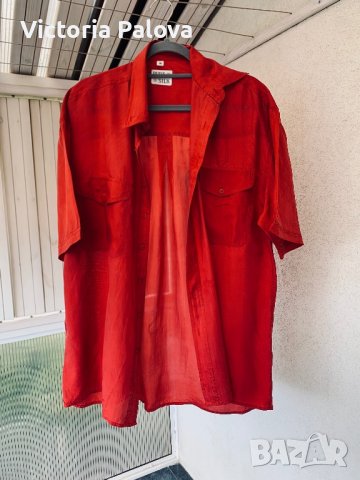 Копринена риза PURE SILK, снимка 2 - Ризи - 37956321