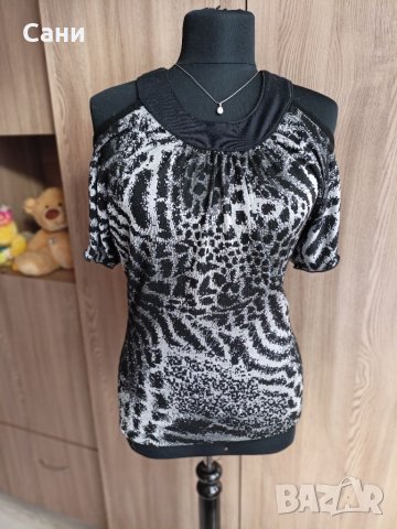 Блуза с паднал ръкав, снимка 1