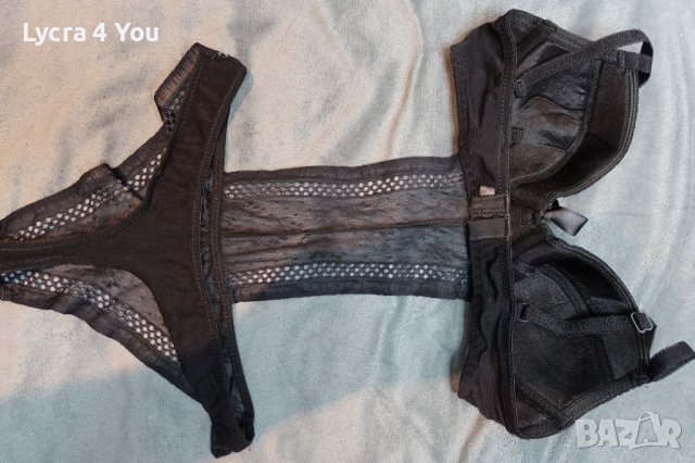 75В (S) размер еротично черно боди прашка с твърда чашка, снимка 6 - Бельо - 37972635