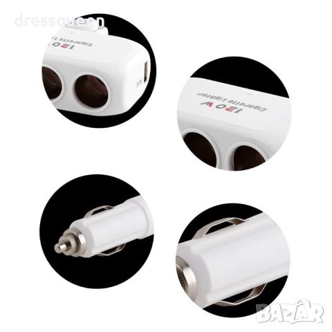D23 Разклонител за запалка на кола 12 / 24V с 3 гнезда и 2 USB, снимка 7 - Аксесоари и консумативи - 44872151