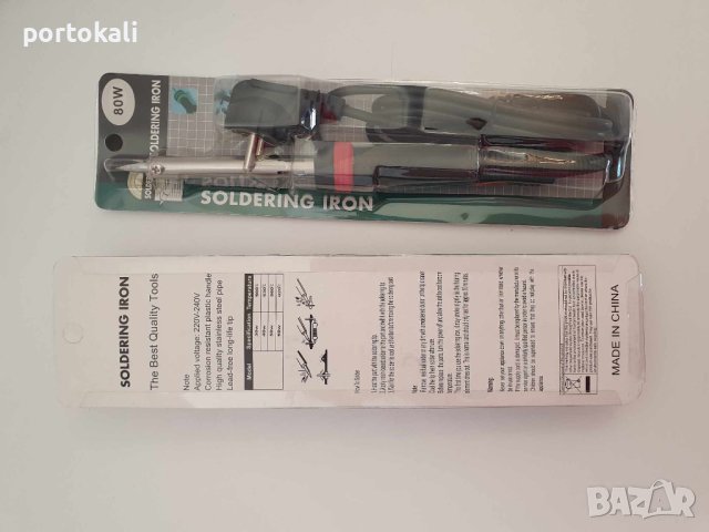 Поялник писалка с остър връх 80W / права човка, снимка 4 - Поялници и запояване - 43228942