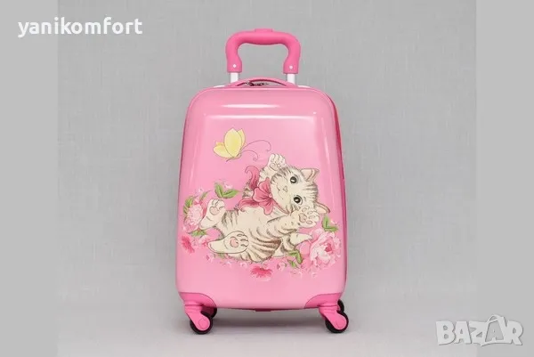 Детски куфар от ABS за момче и момиче с 4-ри колела , снимка 6 - Куфари - 46844344