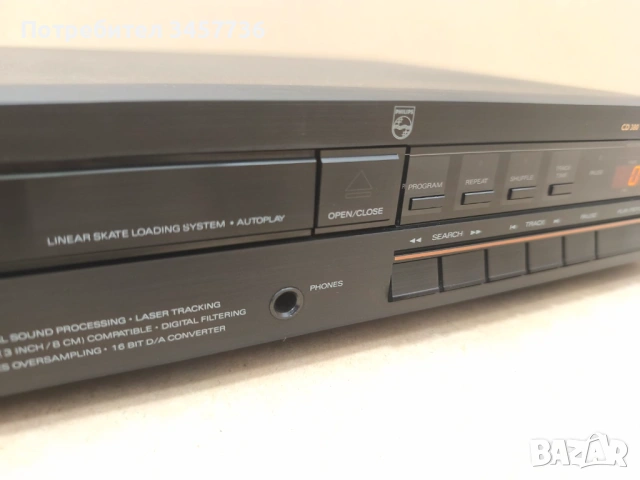 Cd Player PHILIPS CD-380 TDA1541, снимка 13 - Ресийвъри, усилватели, смесителни пултове - 53474234