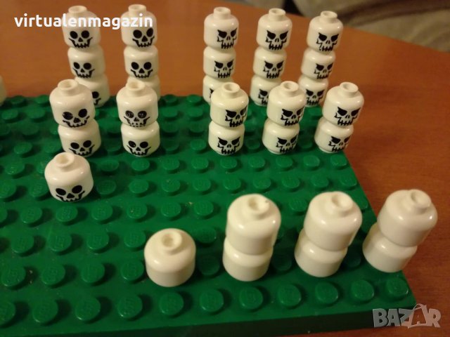 Lego глави на скелети - оригинално Лего, снимка 3 - Колекции - 33217201