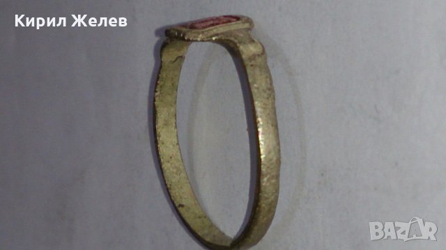 Стар пръстен уникат над стогодишен сачан - 67401, снимка 3 - Други ценни предмети - 28984674