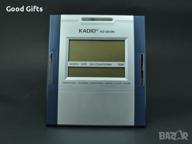 ГОЛЯМ НАСТОЛНО-СТЕНЕН МУЛТИФУНКЦИОНАЛЕН ЕЛЕКТРОНЕН ЧАСОВНИК KADIO KD-3810N, снимка 3 - Други стоки за дома - 40678230