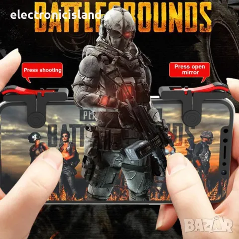 Trigger L1 R1 бутони за стрелба и мобилна игра на смарт телефон, таблет, снимка 5 - Селфи стикове, аксесоари - 29803045