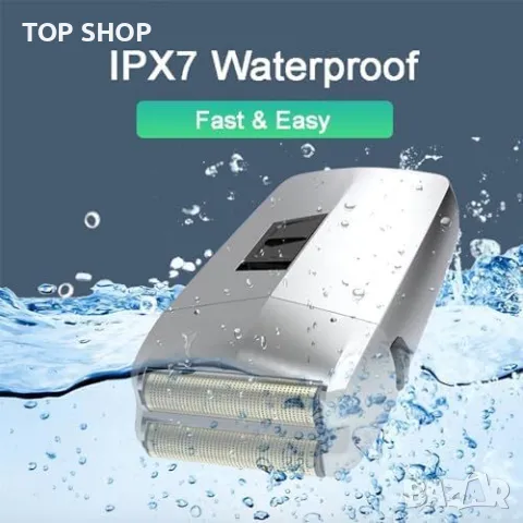 Нов Плаващ Бръснач с Двойна Глава и USB-C, Идеален за Пътуване мъже бръснене, снимка 3 - Електрически самобръсначки - 49319157