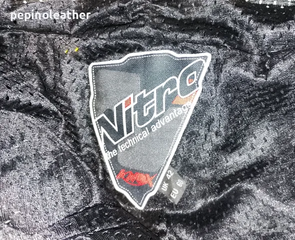 NITRO by Knox - Английски кожен мото панталон с протектори, номер 60, снимка 5 - Панталони - 49817920