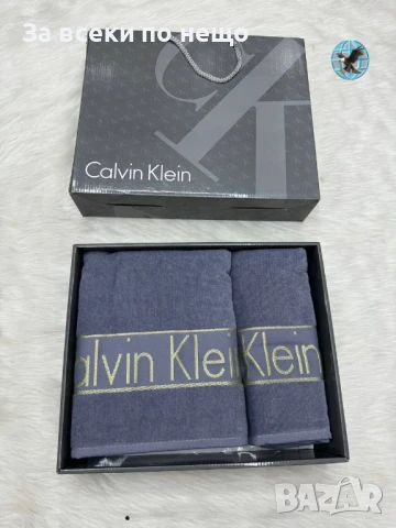 Calvin Klein Луксозни Хавлии - 2бр. в кутия - Налични Различни Цветове Код E428, снимка 4 - Хавлиени кърпи - 50482479