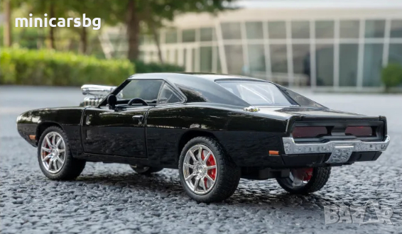 1:24 Метални колички: 1970 Dodge Charger R/T Muscle (Fast & Furious), снимка 3 - Колекции - 44859101