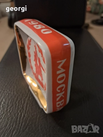 Руска порцеланова фигура Олимпиада 1980г. Москва , снимка 6 - Декорация за дома - 52832661