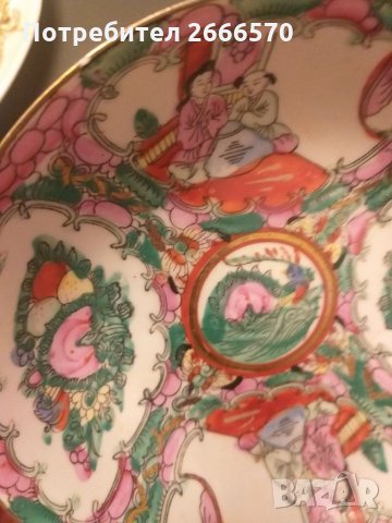 Китайска порцеланова чиния , китайски порцелан, снимка 13 - Антикварни и старинни предмети - 35031372