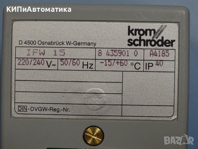 Контролер за газова горелка Kromschroder IFW-15 flame relay , снимка 4 - Резервни части за машини - 38989703