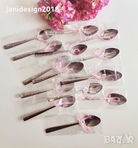 Гравирани лъжички подаръчета за гостите на кръщене, погача, рожден ден , снимка 4 - Други - 51291391