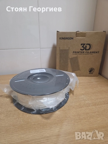 филамент за 3D принтер Kingroon PLA в бял цвят. , снимка 3 - Принтери, копири, скенери - 52594424