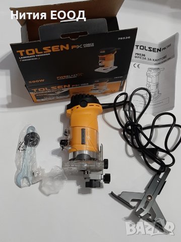 Фреза за кантове Tolsen Force Xpress 79536, 500W, цанга ф6mm, снимка 6 - Други инструменти - 38750811