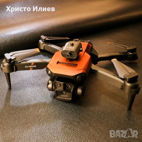 Дрон Сгъваем RC WI-fi FPV с 3 камери 4К 360° Оптично позициониране Квадрокоптер , снимка 2 - Дронове и аксесоари - 43070708