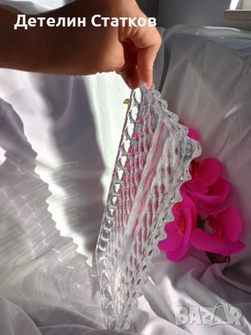 Стъклен поднос, снимка 2 - Чинии - 51749010