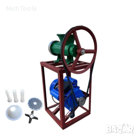 Месомелачка чугунена Румънска №32 с електромотор, снимка 3 - Други инструменти - 47557205