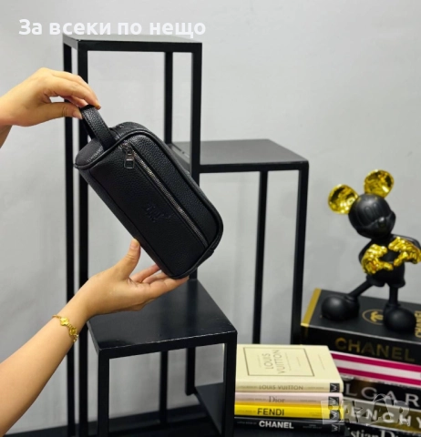 Emporio Armani✅Hugo Boss и др. Мъжка Кожена Черна Чанта Код E654, снимка 4 - Чанти - 51479416