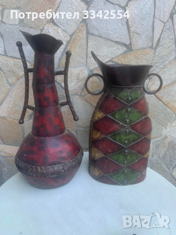 ВАЗА МЕТАЛ ОРНАМЕНТИ ЗА СУХИ ЦВЕТЯ, снимка 7 - Други ценни предмети - 51657464