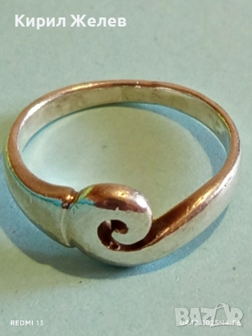 Модерен сребърен пръстен стил и елегантност 34027, снимка 3 - Пръстени - 52651195