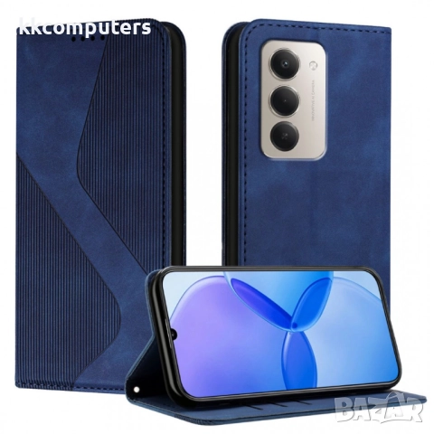 Кожен калъф-портфейл с Протектор за Xiaomi Redmi 15 5G/ 4G | Удароустойчив PU+TPU, Стойка, Магнитно , снимка 5 - Калъфи, кейсове - 51995252