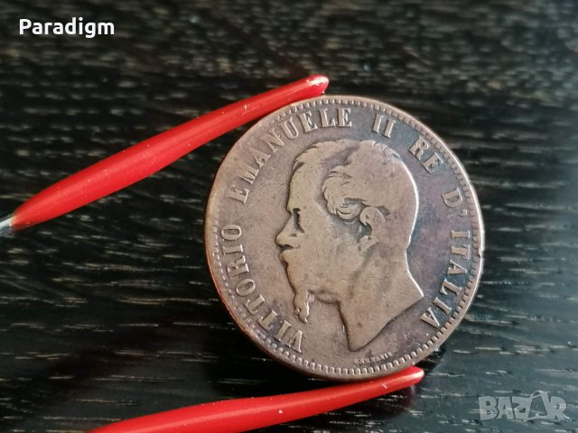 Монета - Италия - 10 чентесими | 1867г., снимка 3 - Нумизматика и бонистика - 33035760
