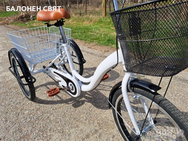 Намаление -10% за ТЕЛК - Семейна Триколка 20 цола, багажен кош 3 спирачки, снимка 9 - Велосипеди - 40011480