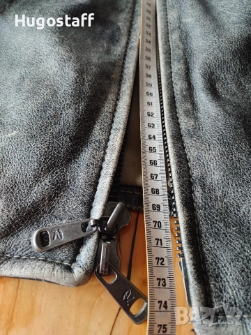 Винтидж Мъжко кожено яке Cafe Racer Rogue Leather  by  Reilly Olmes L/Xl, снимка 9 - Якета - 52686888