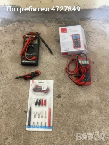 Спешно! 2 броя мултицети (измервателни уреди) – С допълнителни кабели