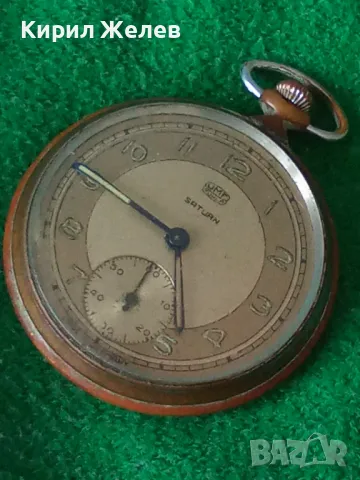 UMF RUHLA SATURN MADE in GERMANY Стар НЕМСКИ КОЛЕКЦИОНЕРСКИ ДЖОБЕН ЧАСОВНИК САТУРН РУХЛА 43959, снимка 17 - Джобни - 45029518