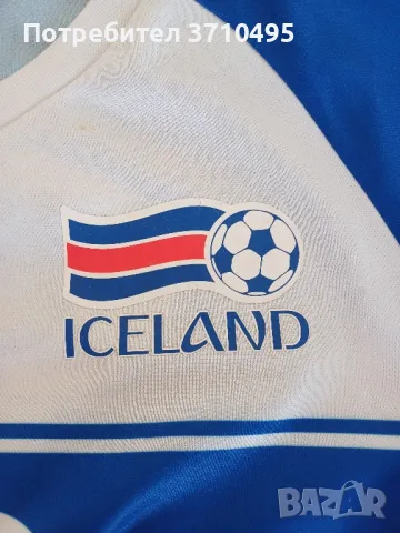Продавам фланелка на Исландия , снимка 2 - Футбол - 47765869