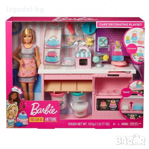 Кукла Барби сладкарка с кухня