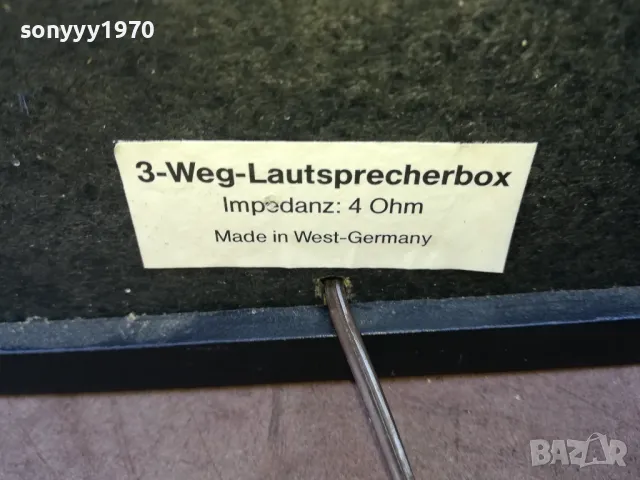 WEST GERMANY X2 4ohm/3way-SPEAKER SYSTEM 3010241650LNWCR, снимка 16 - Тонколони - 47776641