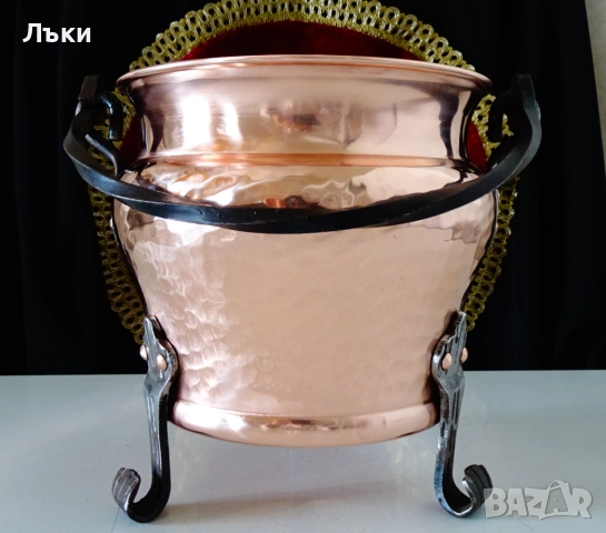 Медно котле,менче чиста червена мед 2 л. 