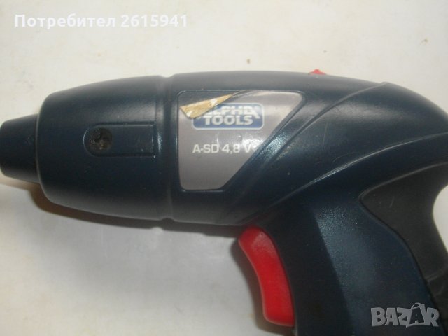 Немски 4,8 Волта-Мини Винтоверт За Трудно Достъпни Места-Alpha Tools A-SD 4,8 V, снимка 3 - Винтоверти - 28383969