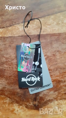 тениска черна Hard Rock Cafe London Хард Рок Кафе Лондон  черна оригинал, снимка 3 - Тениски - 43257585