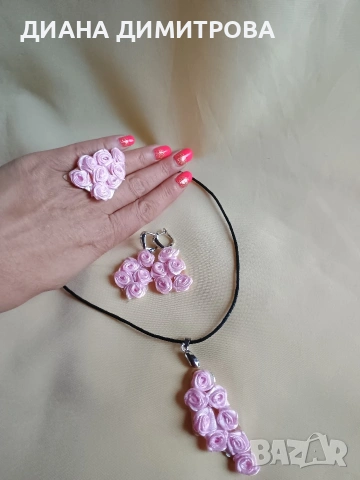 Комплект авторски бижута! Подарък за жена!, снимка 4 - Бижутерийни комплекти - 53002775