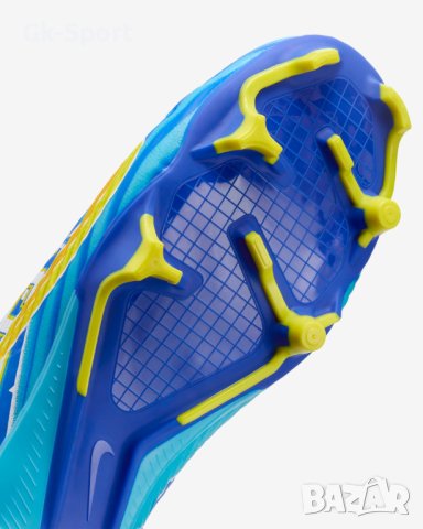 Футболни обувки NIKE ZOOM MERCURIAL SUPERFLY 9 ACADEMY KM BALTIC BLUE/WHITE размер 45, снимка 6 - Футбол - 43218124