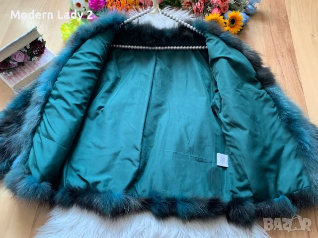 Палто от енот/ракун, снимка 3 - Палта, манта - 51000108