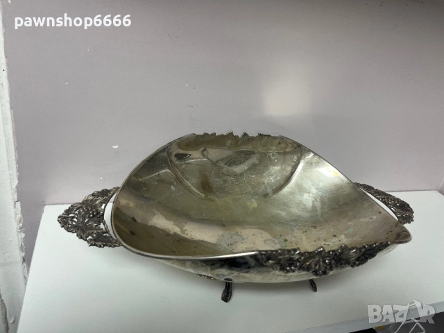 Сребърна фруктиера – проба 800 – масивно сребро, снимка 3 - Други - 52844930