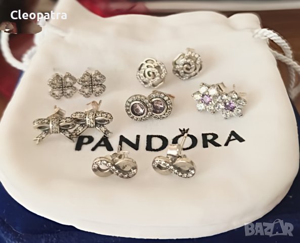 Нови оригинални сребърни обици Pandora s925 ALE, снимка 2 - Обеци - 26197317