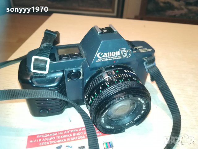 canon t70 made in japan-внос france 1304211949, снимка 2 - Фотоапарати - 32536737