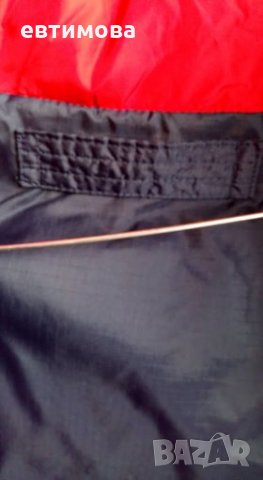 Пухено яке с две лица червено и тъмно синьо, снимка 7 - Якета - 26694241
