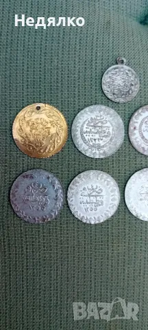 Стари турски монети,9броя,злато,сребро , снимка 5 - Нумизматика и бонистика - 50080798