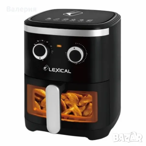 Фритюрник с горещ въздух LEXICAL LAF-3021 AirFryer 4,5l, снимка 1 - Фритюрници - 47300469