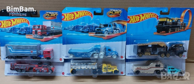 Камиони / колички Hot Wheels - 20 модела  Track Fleet - Nitro Rail